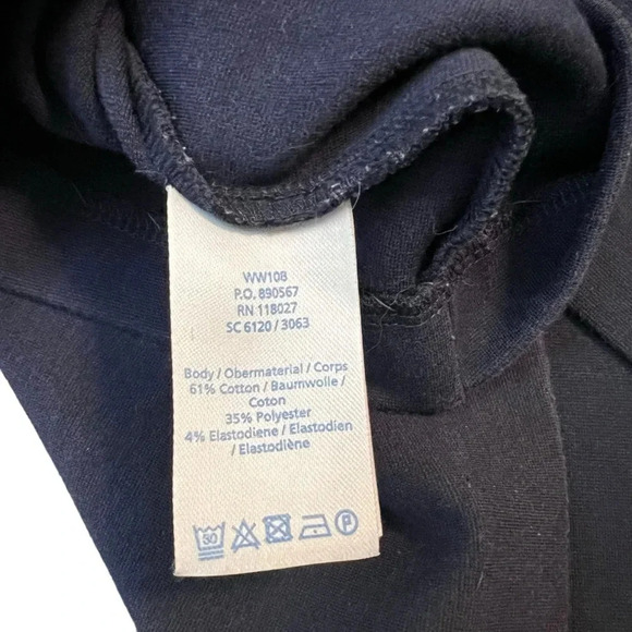 Boden Colorblock Ponte Dress Blue Navy Short Sleeve Size 10L - Picture 7 of 7